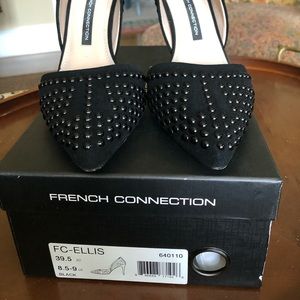 French Connection Ellis studded D’orsay pump 8.5